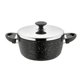 Deep Pot with Lid - Black Color